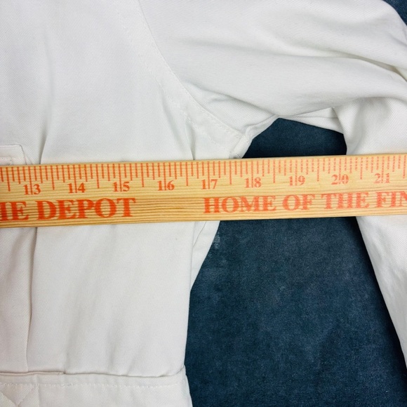 EUC Roxy White Coat with Brass Buckle Detail Sz Small - Picture 12 of 12